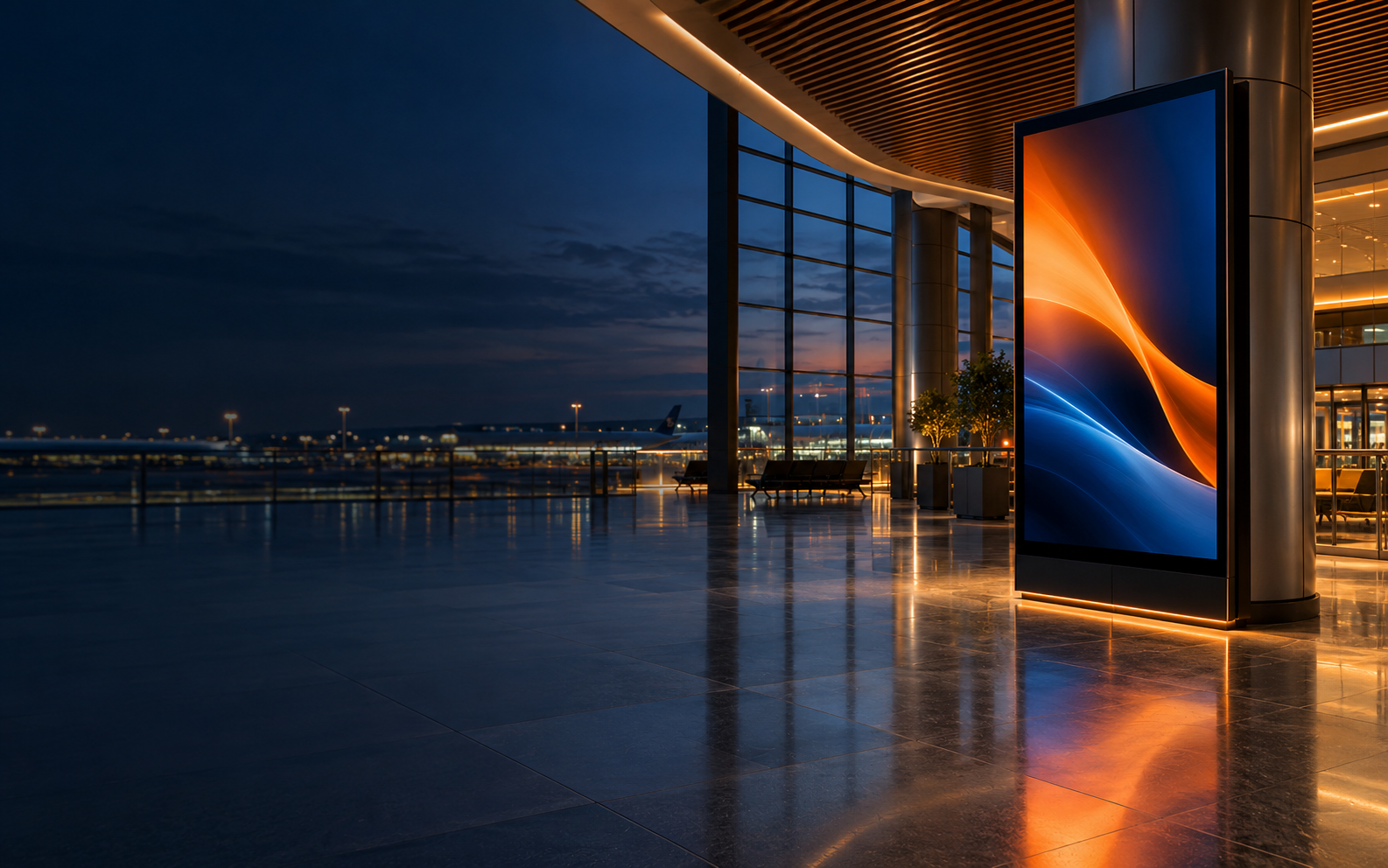 Digital signage di ruang publik